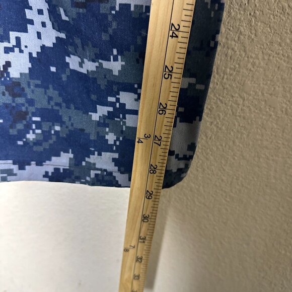 US Navy Military Camo Uniform Blue Digital Print USN Adjustable Cargo Pant Men S - Picture 6 of 13